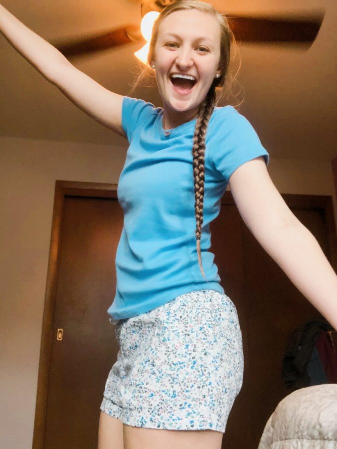 Virtual spirit week had many days with PJ day being a favorite. For this day, senior Jayden Stanley posed for a picture to share with everyone her outfit. 