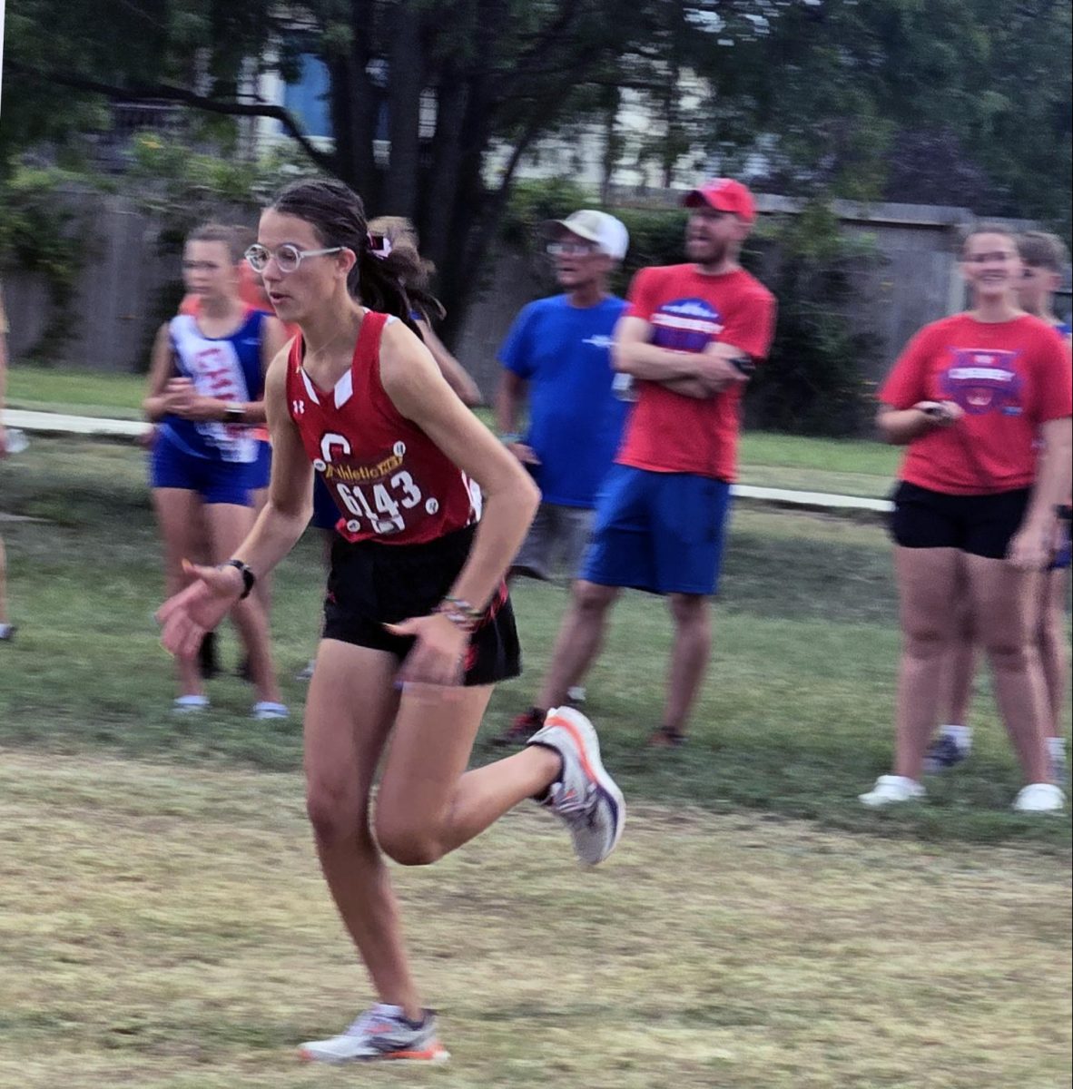 At Clearwater, Sydney Zoglmann runs the 5000 meter and places 10th. 
During this race, she beat her time by almost a minute. 
