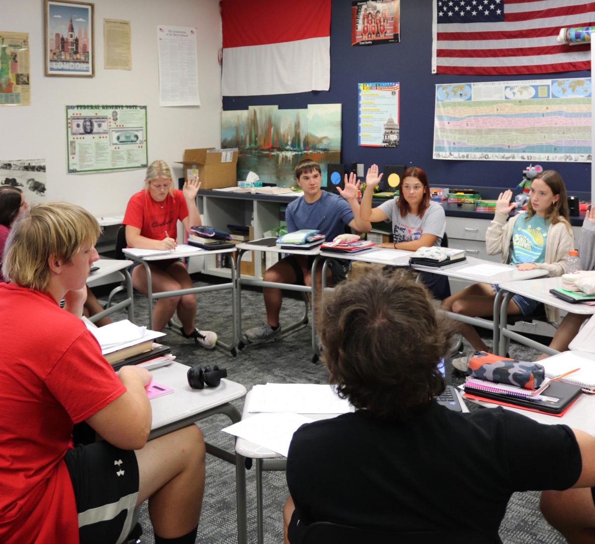 In 4th hour Government, the House of Representatives at Conway Springs High School comes to a decision. In this simulation of the US Congress, these seniors will pass the bill forward to the next committee. If it passes, the bill would head to the 7th hour Government class, which was taking the role of the Senate.